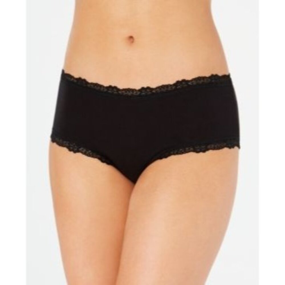 Jenni‎ Women's Lace Trim Hipster Underwear, Classic Black, Size XXXL, NWT